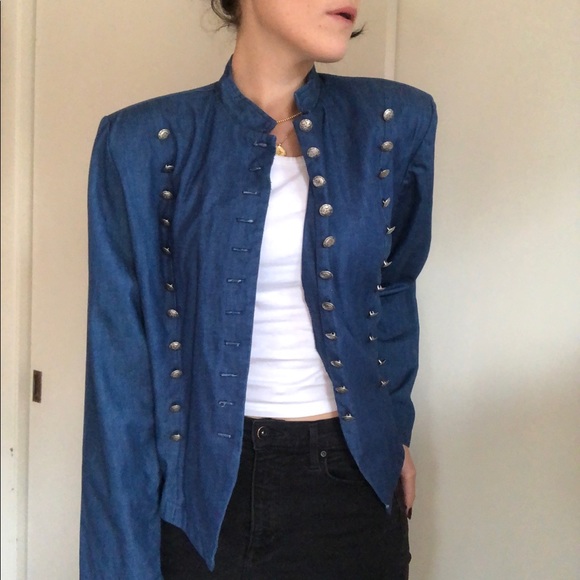 Vintage 90s Cactus Flower Denim Jacket. Size XL. Looks barely worn! - Picture 6 of 6